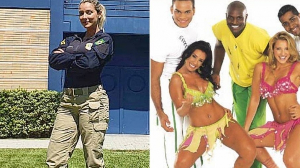 'Ninguém me reconhece de farda', diz ex-loira do Tchan