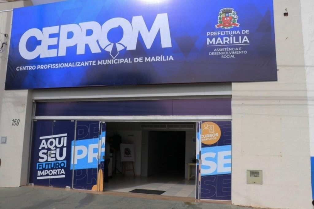 Ceprom oferece vagas para 50 cursos profissionais gratuitos em Marília