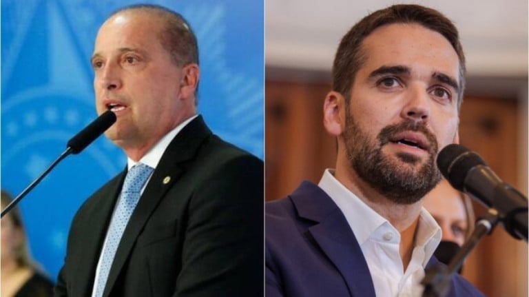 Onyx não aperta mão de Eduardo Leite após debate quente