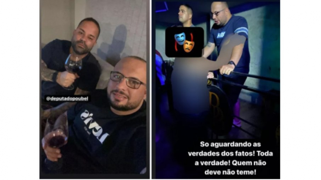 Deputado e PM postam foto brindando na boate deles após denúncia de estupro Deputado e PM postam foto brindando na boate deles após denúncia de estupro