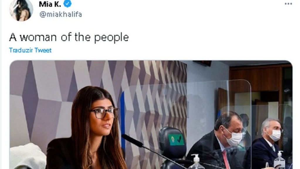 Ex-atriz pornô, Mia Khalifa volta a ser citada em CPI da Covid; veja vídeo