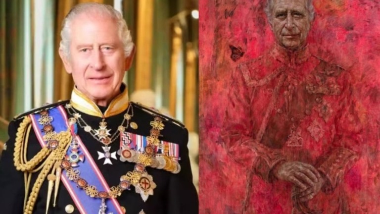 Emanuelly Fernandes Retrato de Charles III é chamado de “obra demoníaca”