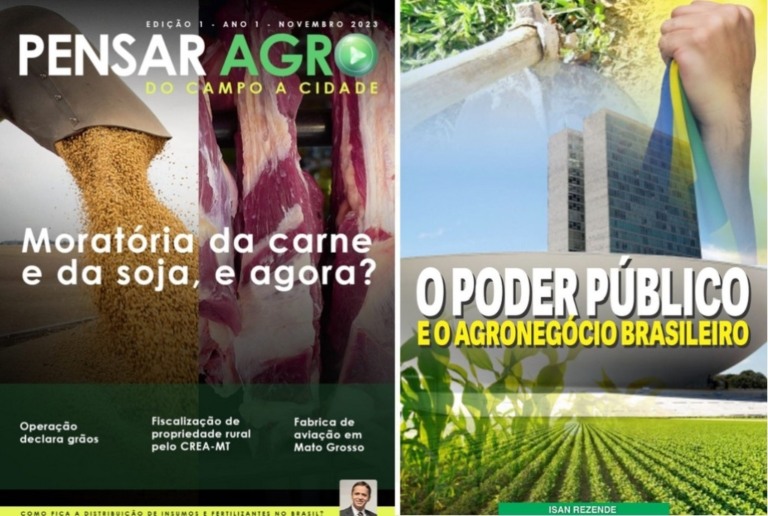 Revista Pensar Agro e o livro “O Poder Público e o Agronegócio Brasileiro” já estão disponíveis