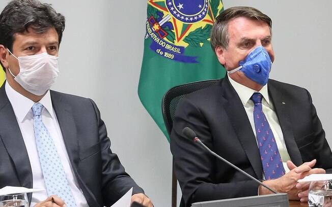 Presidente Jair Bolsonaro e Ministro da Saúde Luiz Henrique Mandetta