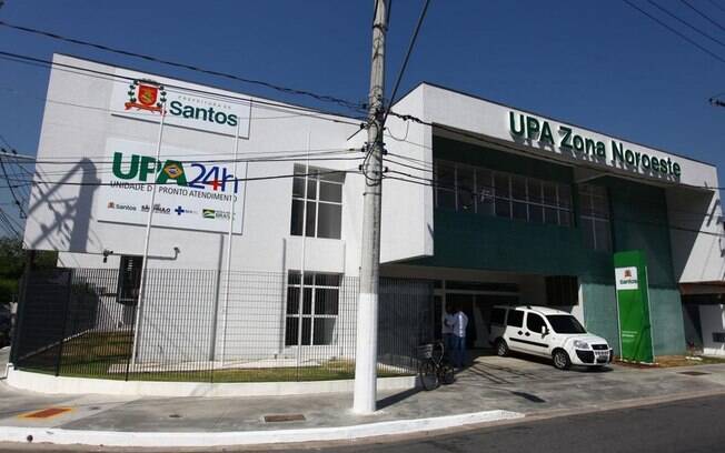 Fachada da UPA da Zona Noroeste em Santos