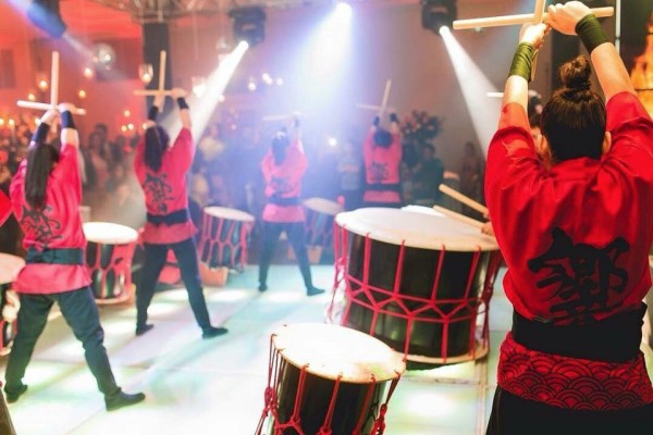 Grupo de taiko do Nikkey Clube de Marília – Divulgação