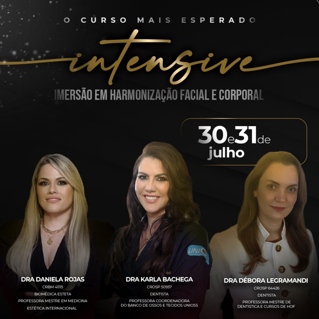 Intensive – Curso para profissionais faz imersão em Harmonização Facial em Marília, últimas vagas