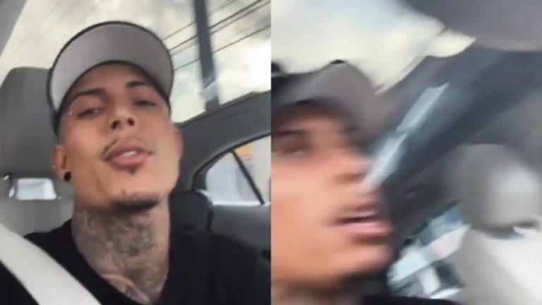 Matheus Yurley bate o carro enquanto fala que "Deus é perfeito"