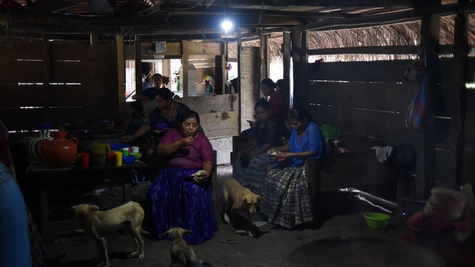 Mulheres indígenas na Guatemala.