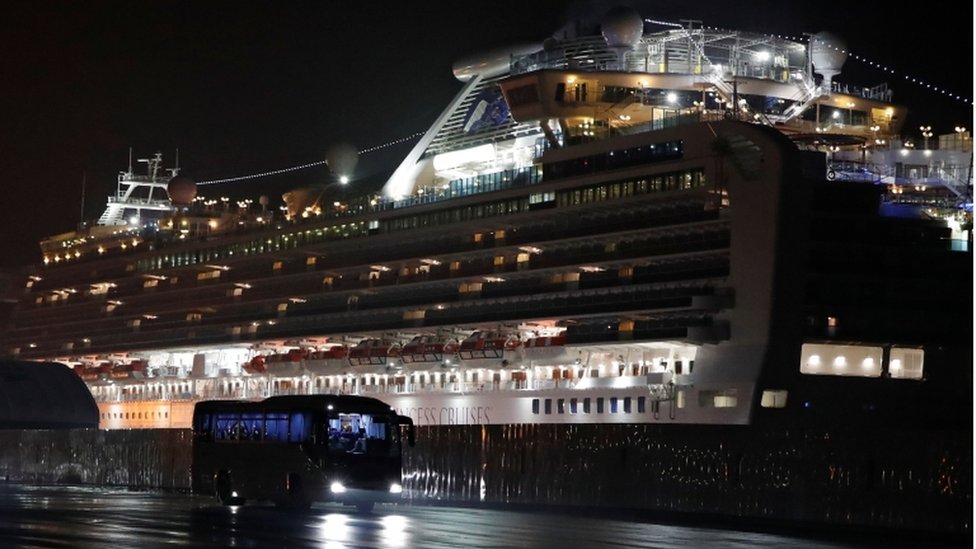 No cruzeiro Diamond Princess, havia mais de 3.700 pessoas a bordo