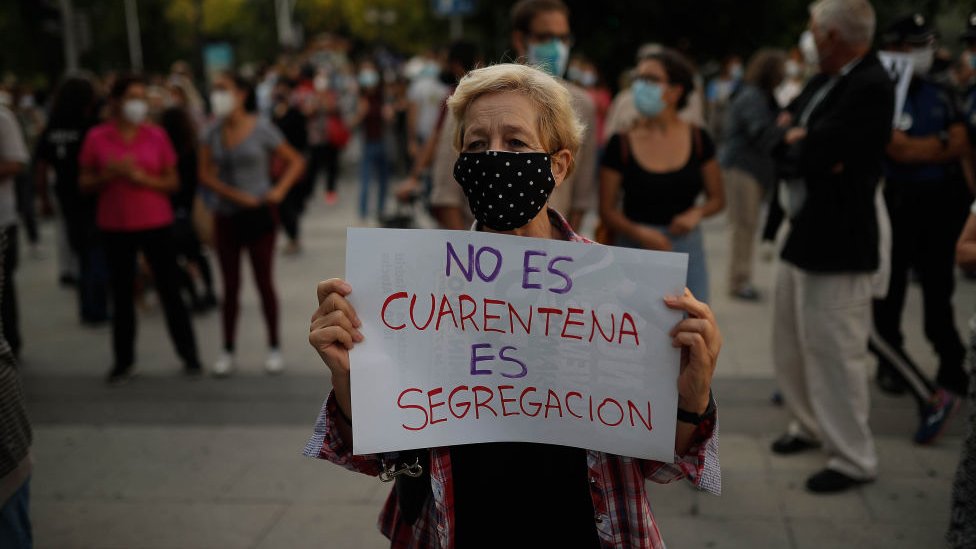 Protesto em Madri