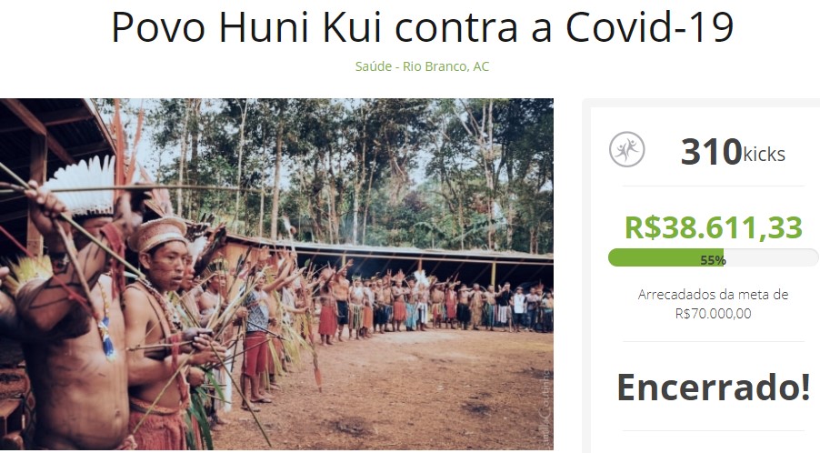 Campanha de arrecadação dos Huni Kuin