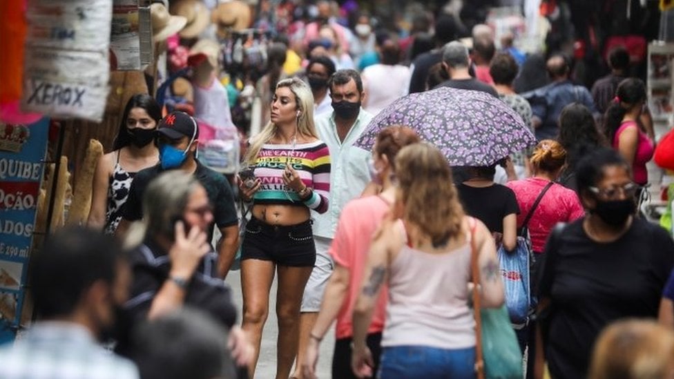 Comércio popular no Rio de Janeiro, em foto de dezembro de 2020