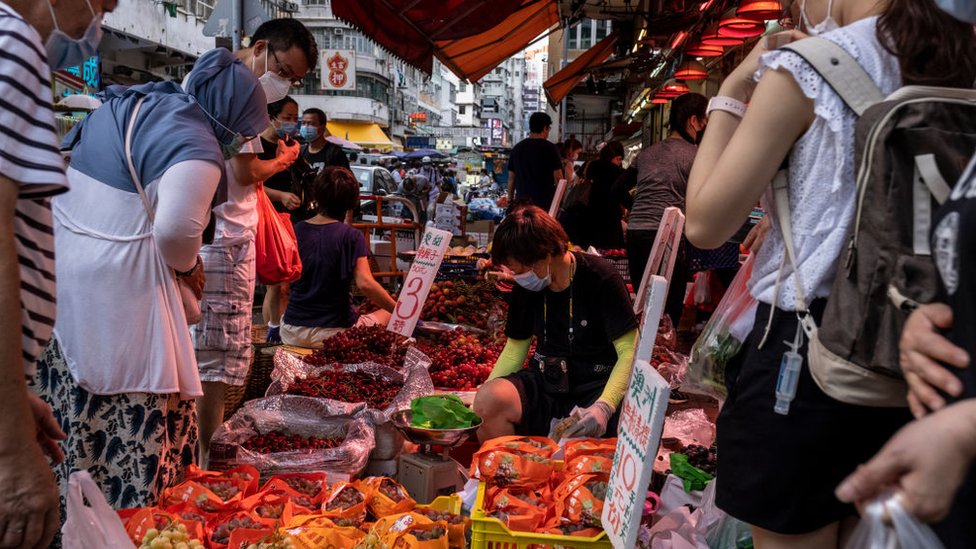 Mercado de Hong Kong.