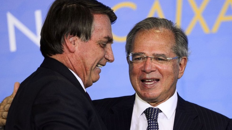 Jair Bolsonaro e Paulo Guedes