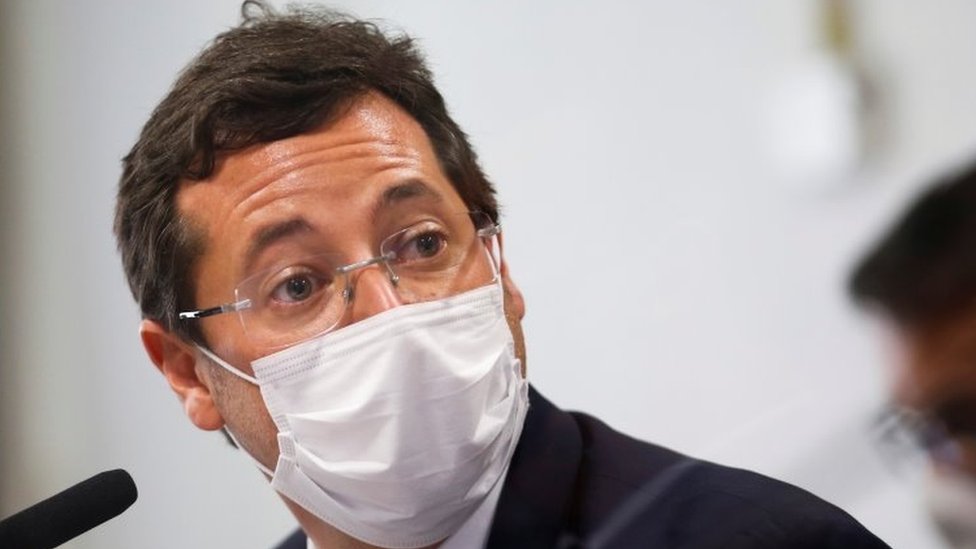 Fabio Wajngarten em depoimento à CPI