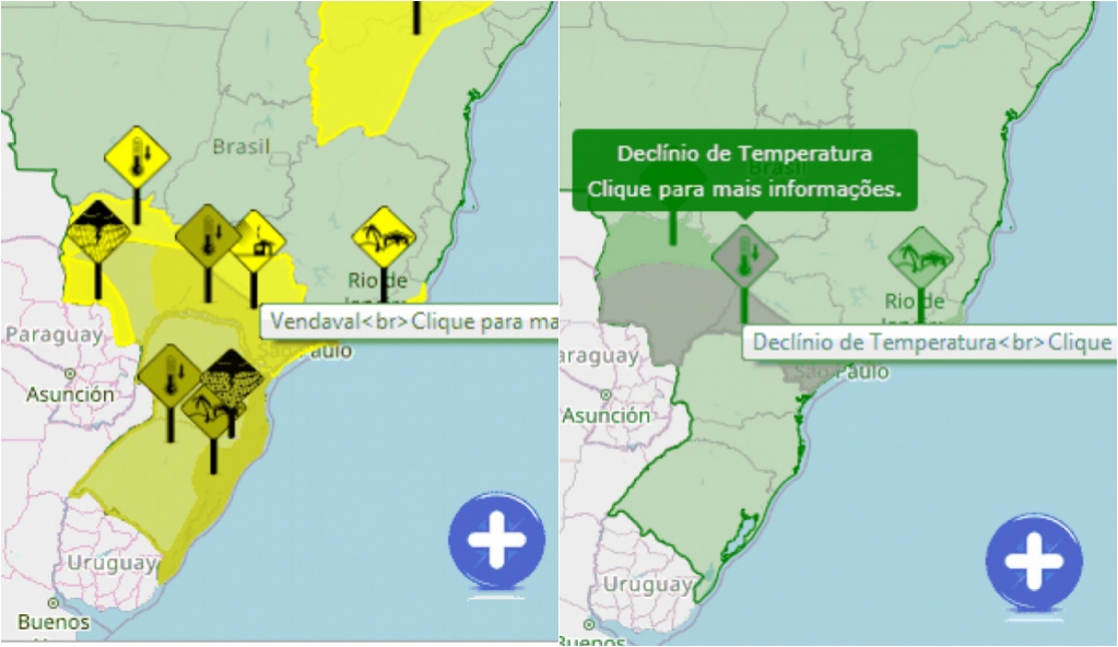 Climatempo e Inmet alertam para vento forte; temperaturas caem