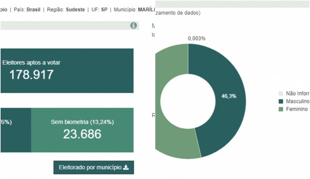 Marília tem 178 mil eleitores e mulheres são maioria; veja perfil completo da cidade