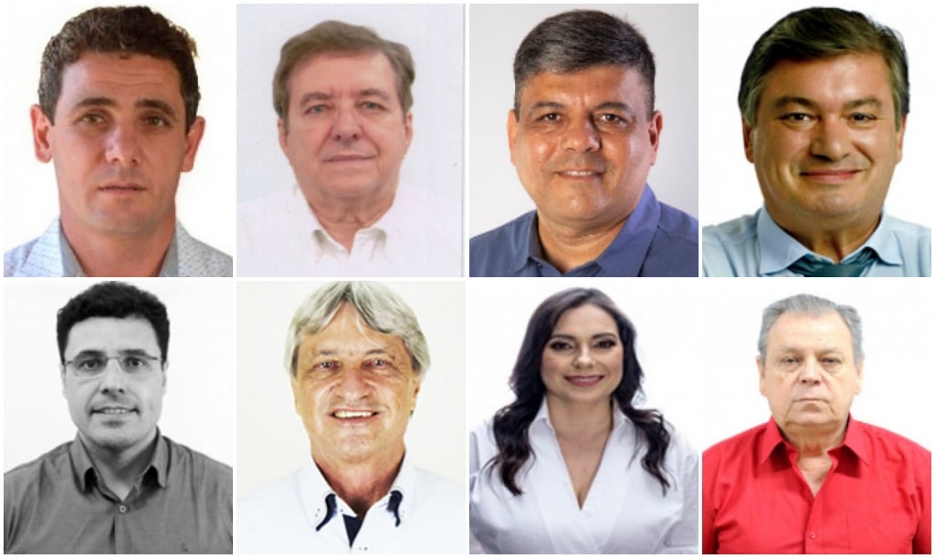 Imagens dos candidatos como serão apresentados na urna, na ordem em que aparecem no site do TSE