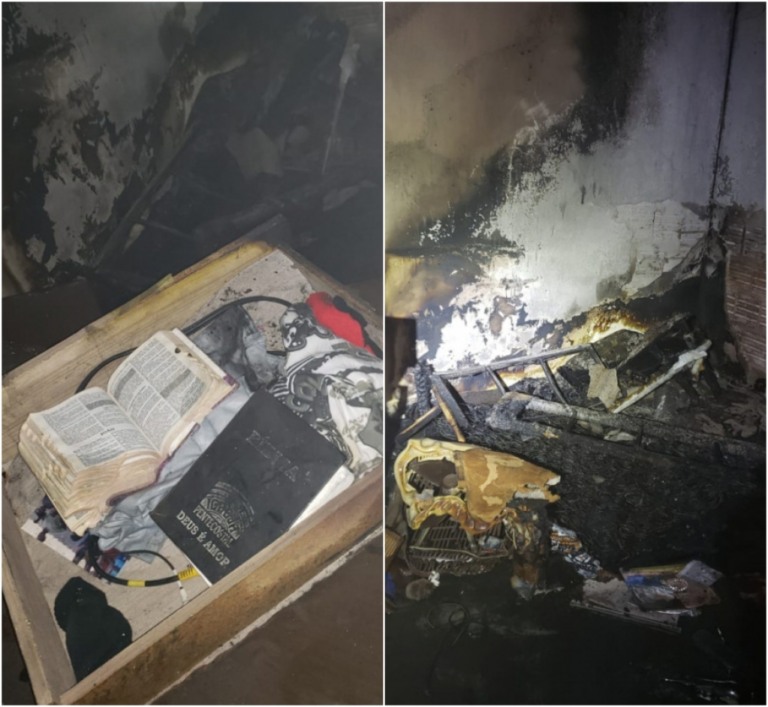 Bombeiros acham Bíblias intactas após incêndio em casa de Marília