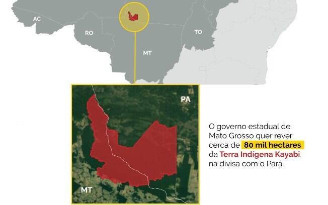 Mapa invasão de terras