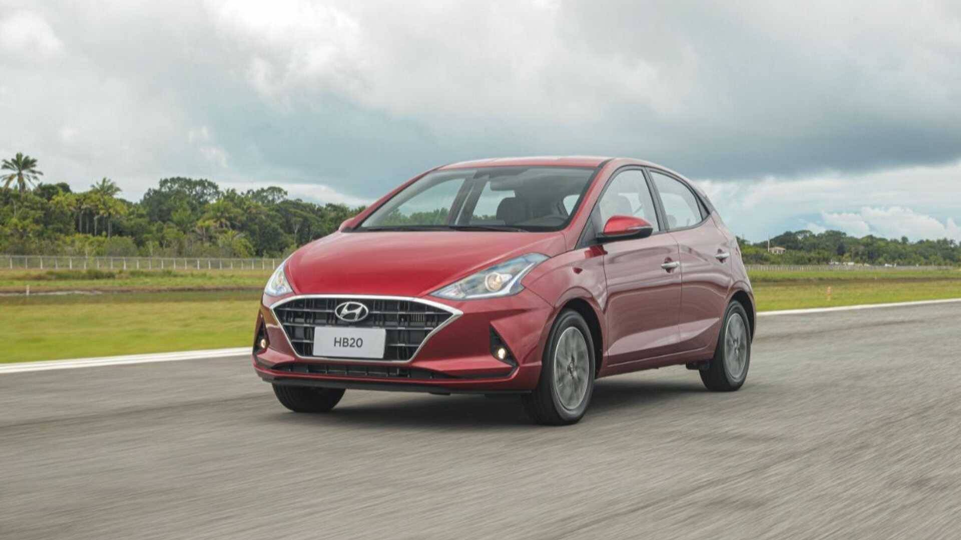 und Hyundai HB20. Foto: Divulgação