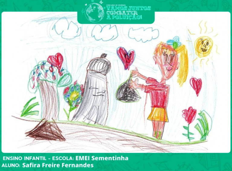 Emei de Marília tem finalista em concurso de desenho, vote na Safira