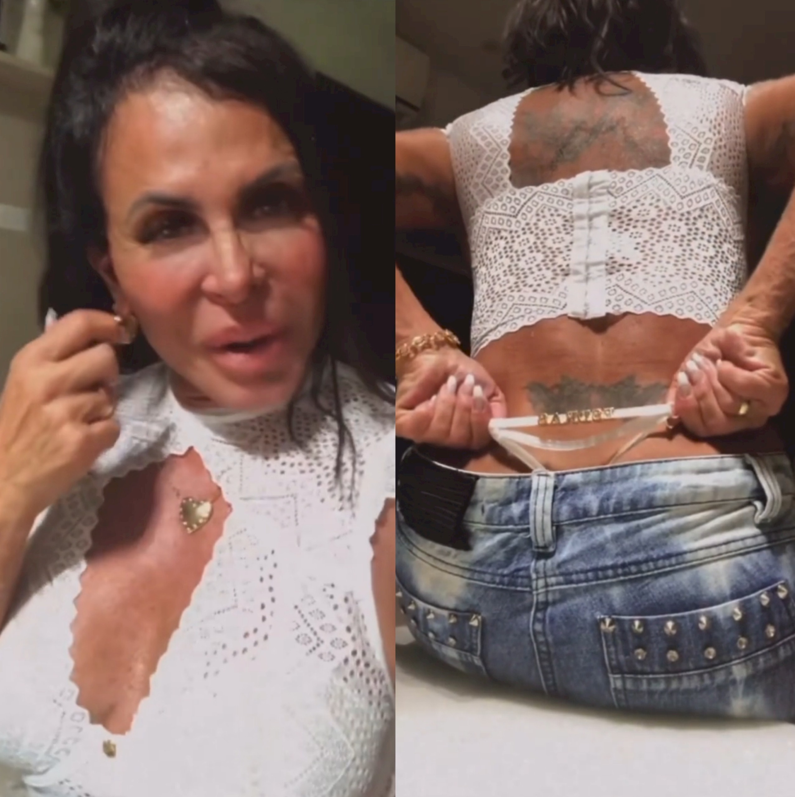 Gretchen usa calcinha com nome do marido e dispara: "Se incomodem mesmo" 