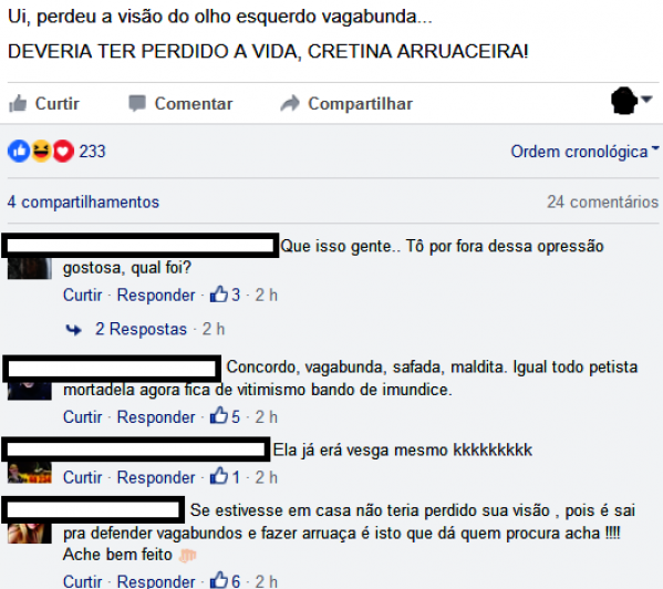 O protesto, a cegueira e os limites da decência