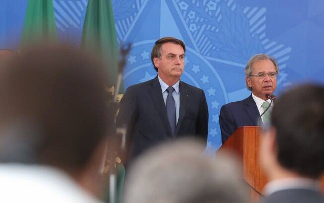 Jair Bolsonaro e Paulo Guedes