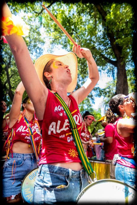 Bloco Quizomba, com a bateria 