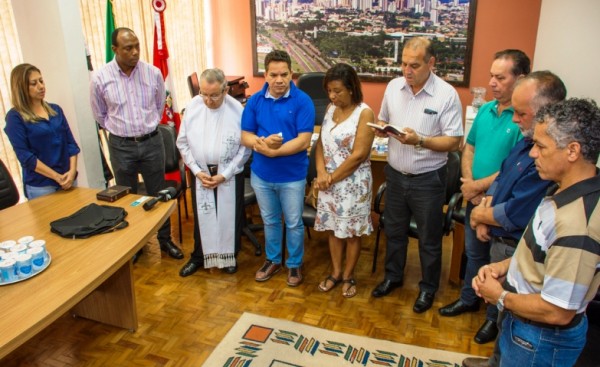 Bispo emérito de Marília, dom Osvaldo visita Câmara – Will Rocha/Divulgação