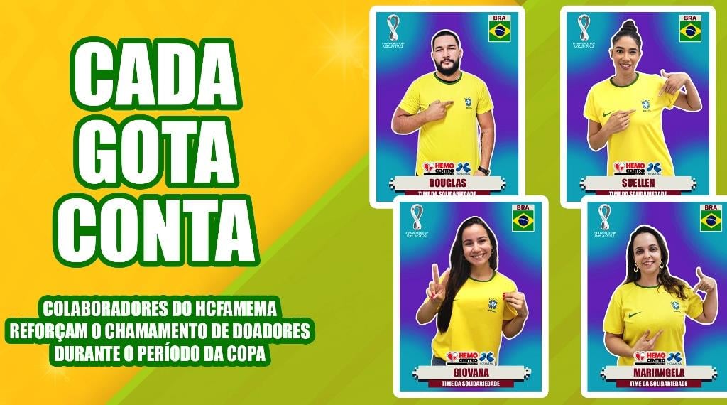 Vídeo - Hemocentro faz campanha em clima de copa e convoca doadores