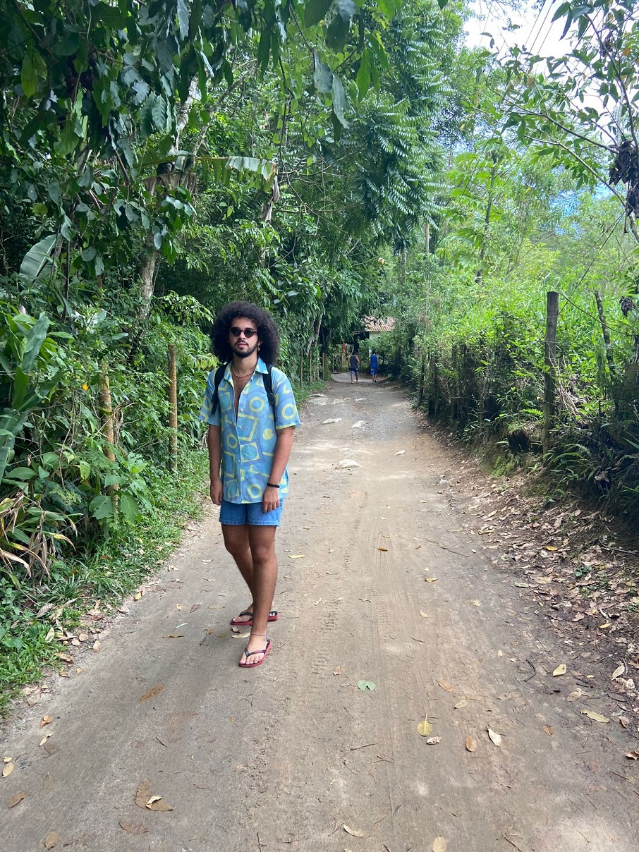 O estudante universitário Lucas Martins em viagem à Bahia.. Foto: Arquivo pessoal