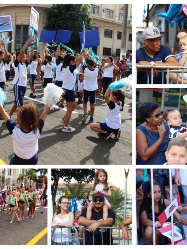 Crianças são atrações em desfile de aniversário de Marília
