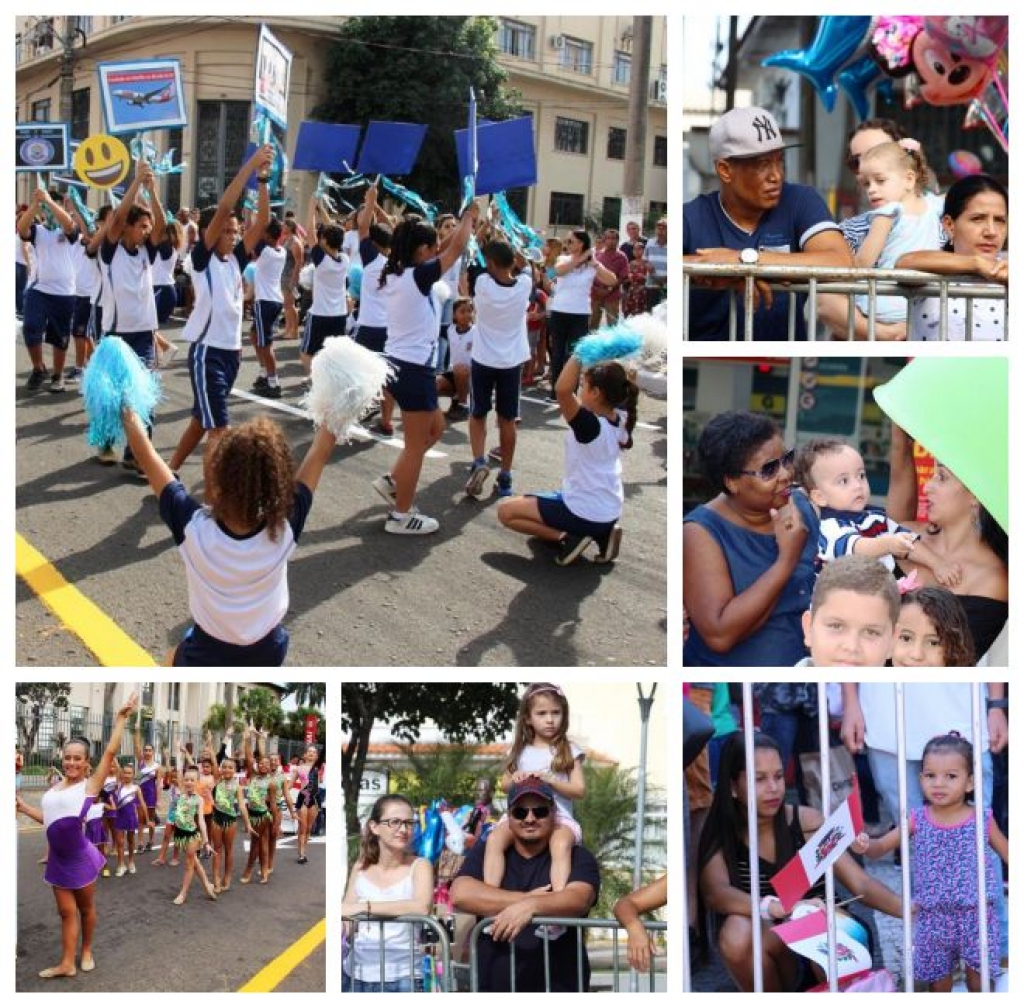 Crianças são atrações em desfile de aniversário de Marília