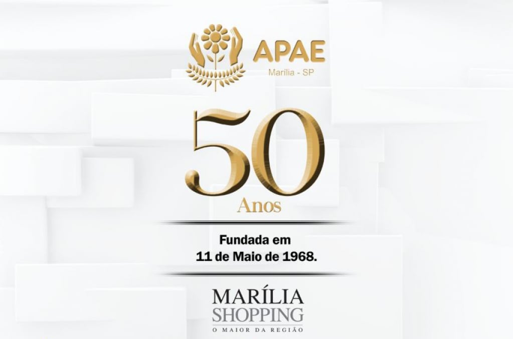 Cerimônia em shopping abre comemoração dos 50 anos da Apae Marília