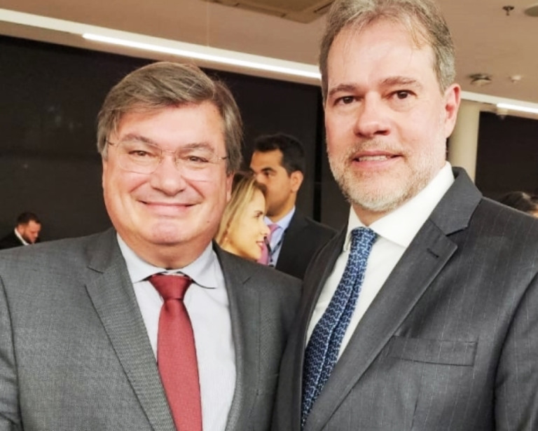 prefeito Daniel Alonso com o ministro Dias Toffoli, no STF – Divulgação