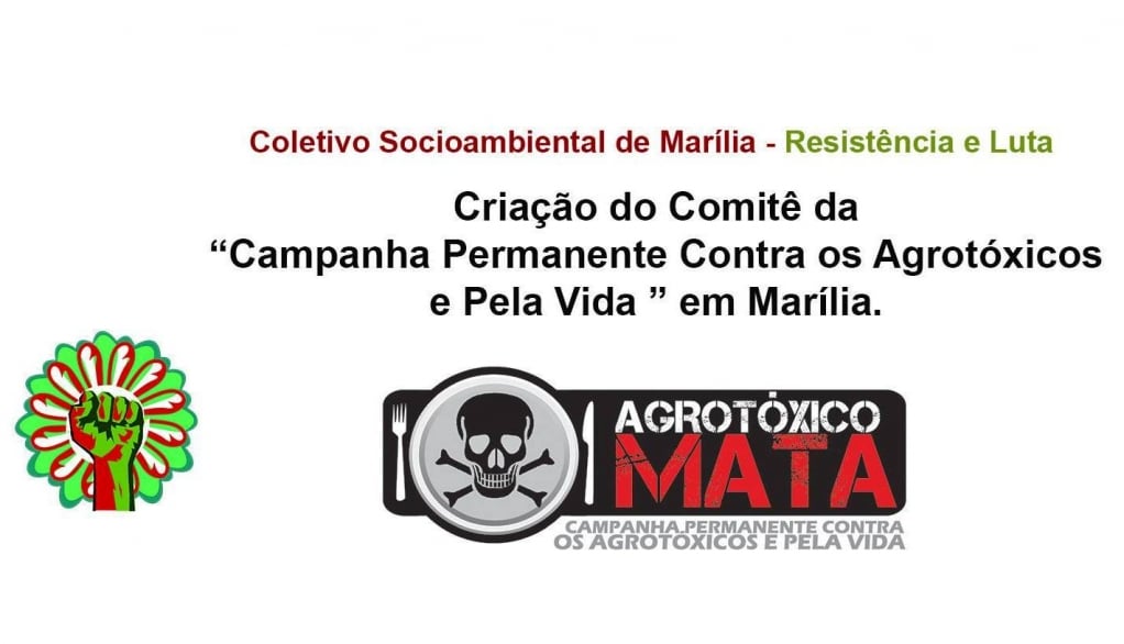 Marília terá comitê de campanha nacional contra agrotóxicos