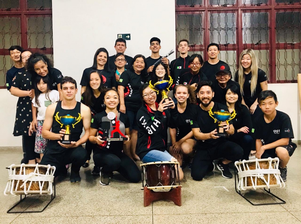 Grupo de Taiko do Nikkey Marília é vice-campeão é competição regional