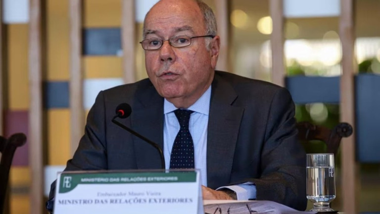 Antonio Cruz/Agência Brasil Mauro Vieira, ministro das Relações Exteriores do Brasil