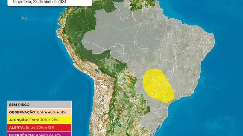 Climatempo Ar seco predomina sobre o Sudeste e o Centro-Oeste