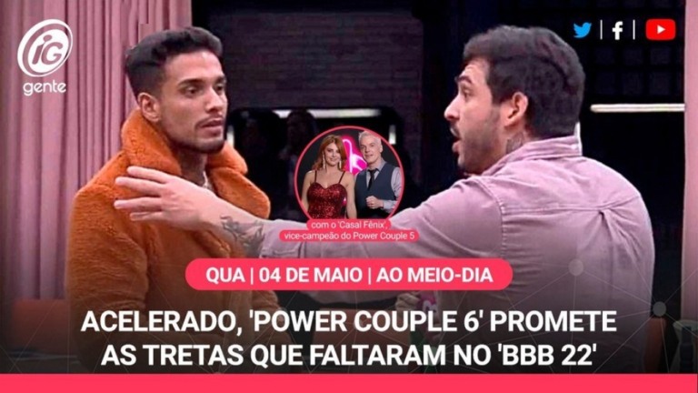 Deborah e Bruno comentam estreia do 'Power Couple' em live do iG Gente