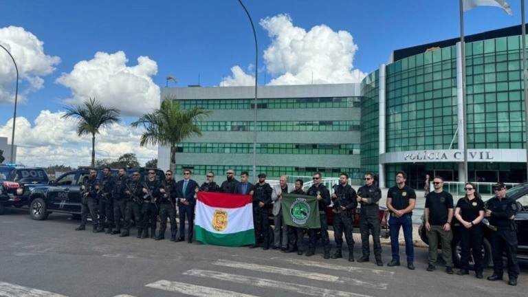 Caio Barbieri PCDF envia 15 policiais e 4 viaturas para auxiliar segurança no RS