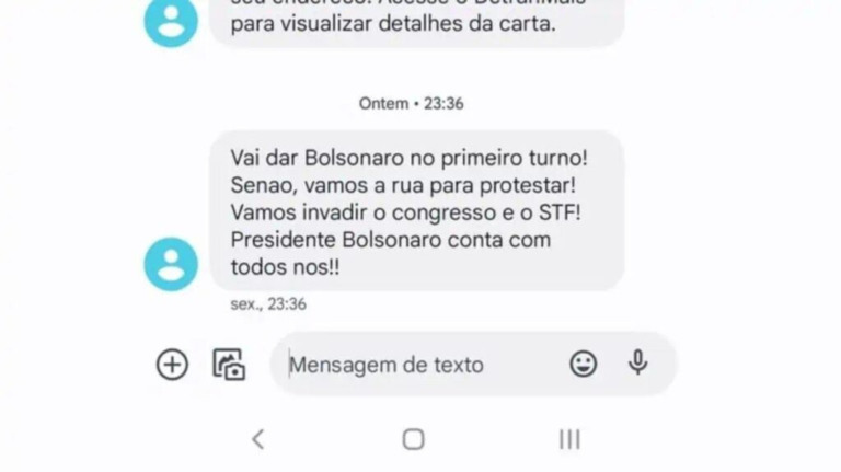 MPF pede R$ 970 mi a empresas que dispararam SMSs de cunho golpista