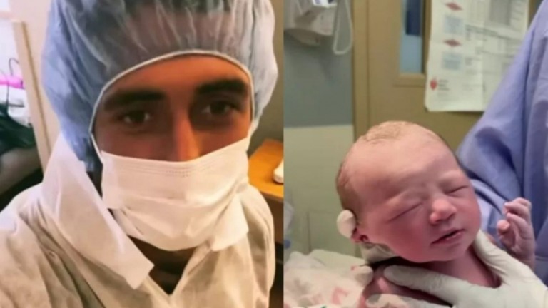 Nasce filha do ex-BBB Lucas Chumbo: 'Tão linda' Nasce filha do ex-BBB Lucas Chumbo: 'Tão linda'