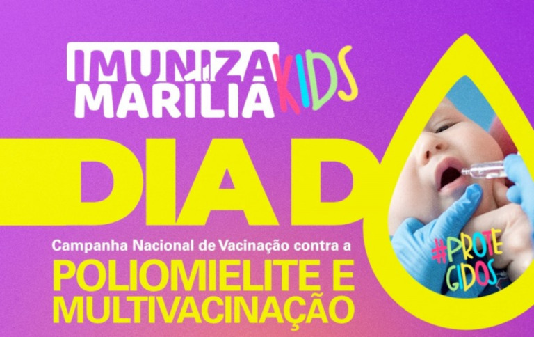 Marília vai ter Dia D contra a pólio e multivacinação no próximo sábado