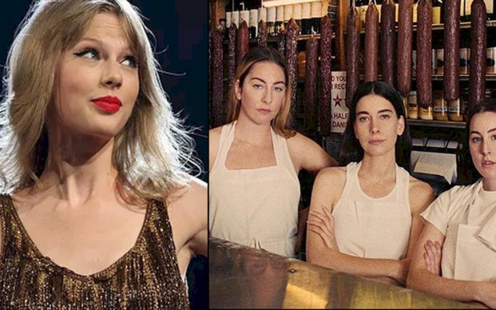 Taylor Swift canta ao lado das irmãs Haim em Londres