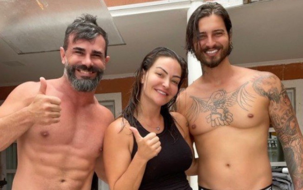 Laura Keller chora com encontro entre ex-marido e atual namorado Laura Keller chora com encontro entre ex-marido e atual namorado