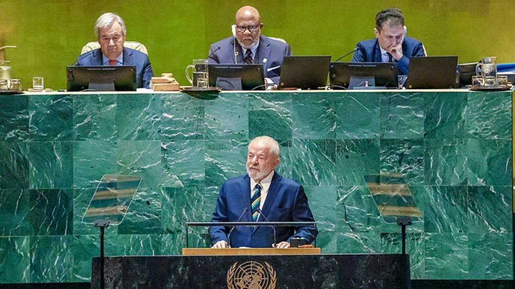 Reprodução: Ricardo Stuckert Presidente Luiz Inácio Lula da Silva na ONU